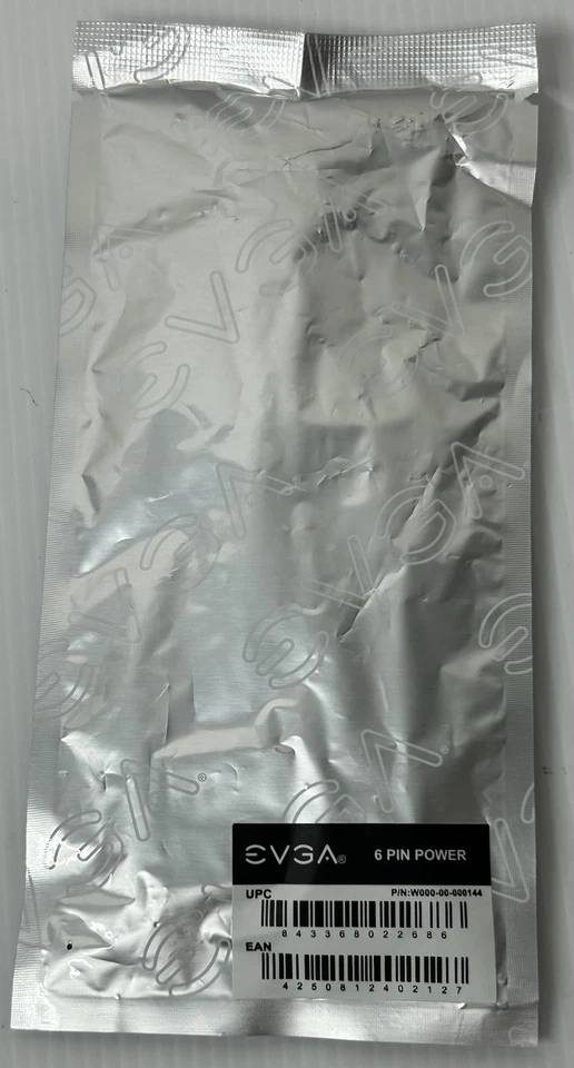 EVGA DUAL 4 Pin Molex to 6 Pin PCI-E Power Adapter, New Sealed - Image 2 of 2