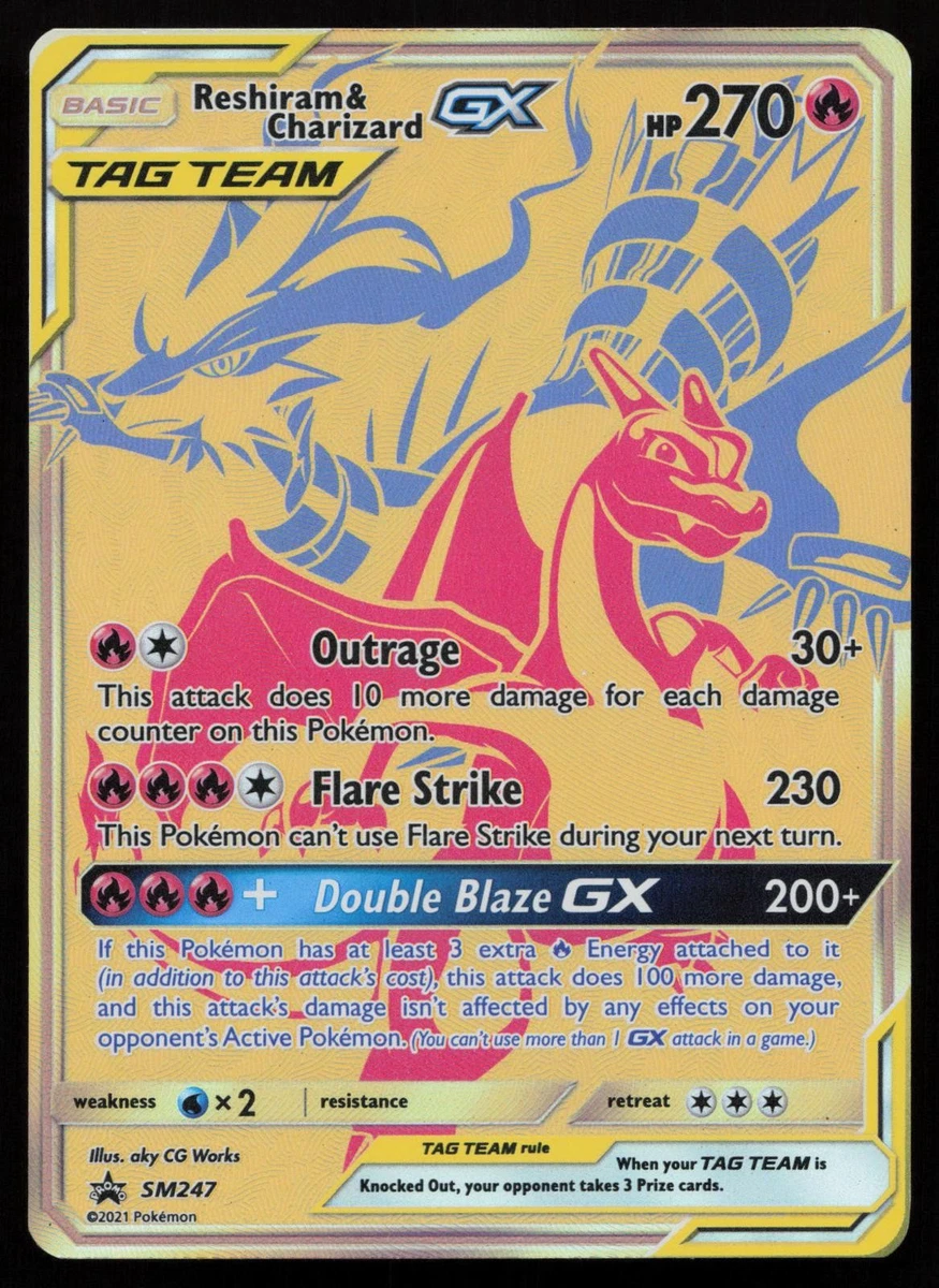 Reshiram & Charizard GX Pokémon TCG Cards for sale | eBay