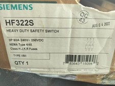 Siemens HF322S 60A FUSED 3 POLE STAINLESS 4X  12K HEAVY DUTY SAFETY SWITCH