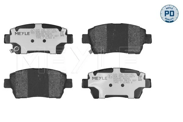 BRAKE PAD SET DISC BRAKE 025 235 1017/PD FOR TOYOTA COROLLA/Verso YARIS/VERSO   - Image 2 of 4