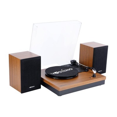 Bluetooth Record Player, 3-Speed Belt-Driven Turntable with Bluetooth Input& ...