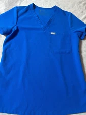 FIGS Women's XSmall Technical Collection Catarina One-Pocket Scrub Royal Blue