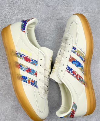 Liberty London x adidas Gazelle Indoor Floral Embroidery Off White