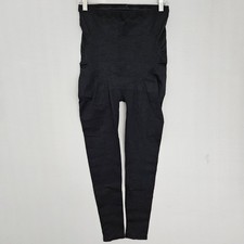 ASSETS by Spanx Leggings Womens Size XL Black Waist 28 Inseam 25.5 Stretch