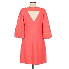Eliza J Coral Puff Sleeve Desk to Dinner Sheath Dress Size 8