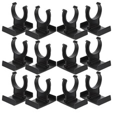12Pcs Plastic Kitchen Plinth Leg Clips Black Reusable Cabinet Foot Levelers