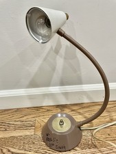 Vintage MCM Gooseneck Cone Desk Lamp Metal