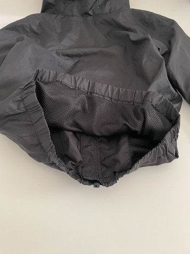 Nike Kids Black & White Hooded Full-Zip Windbreaker Jacket Boys 4 (XS) - Picture 13 of 13