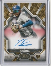 2025 Topps Tier One Leo Jimenez Auto Rookie Card RC #BOA-LJ Mint 050/249