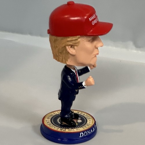 Donald Trump Bobblehead 5” Collectible Figure MAGA Hat 45th 47th President 2025 - Picture 2 of 3