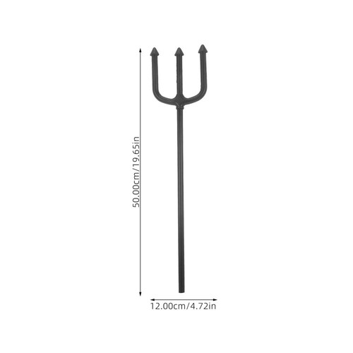 Halloween Devil Pitch Fork Decorative Pitch Fork Stage Performance Pitch Fork - Picture 2 of 12