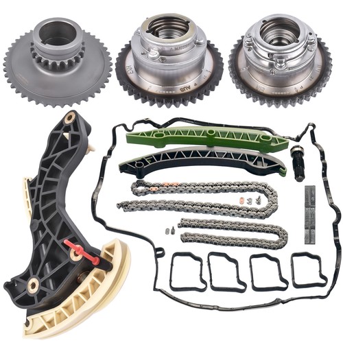 Timing Chain Kit w/ Tensioner & Camshaft Gears for Mercedes W204 W212 C250 E250 - Picture 5 of 12