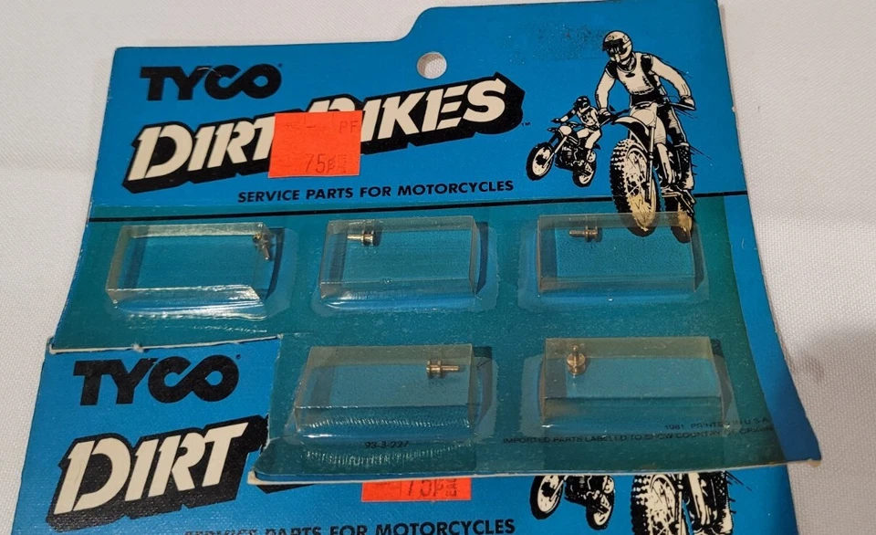 PIN GUÍA TYCO SLOT CAR HO MOTO DIRT BIKES #7094 NUEVO STOCK ANTIGUO 23 piezas (AUC9) Foto 2 de 4