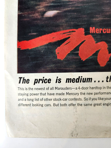 Mercury Marauder Pikes Peak Car Vintage 1964 Ad Magazine Print Ford Motor - Picture 4 of 6
