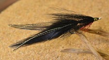 6 Saltwater Flies - Black Lefty's Deceiver Flies-Mustad Saltwater Duratin Hooks