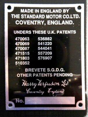 TRAKTORABZEICHEN - PATENT ANGEMELDET. KOMPATIBEL MIT: MASSEY FERGUSON: FE35