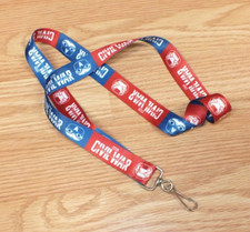 Red White  Blue Marvel Civil War Collectible Iron Man Lanyard