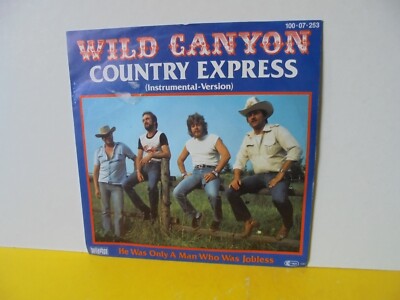 SINGLE 7'' - WILD CANYON - COUNTRY EXPRESS ( INSTR. ) - HE WAS ONLY A MAN WHO...