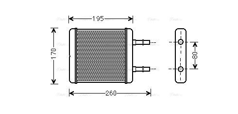 HY6216 AVA Heater FIT HYUNDAI GETZ (2002) 1.1