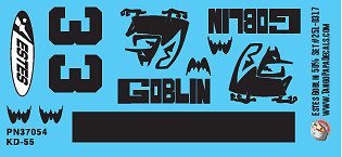 Estes Goblin 0.50 Scale Decal Set