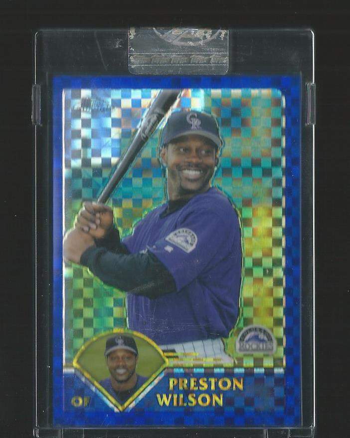 2003 Topps Chrome Preston Wilson Rockies Uncirculated Blue