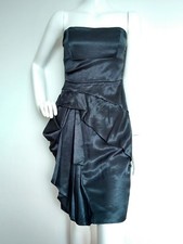 £180 KAREN MILLEN Pewter evening dress size 10 --NEW WITH TAGS-- grey 