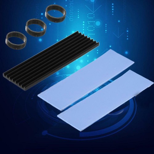 M.2 NGFF NVMe 2280 PCIE SSD Aluminum Cooling Heat Sink New X1 CL With Pad D3P7 - Afbeelding 9 van 10