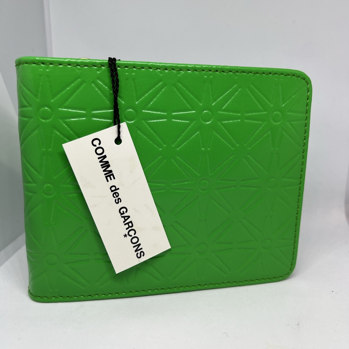 Comme des Garçons Compact Wallet Green Comme Des Garcons Green Leather Wallet | eBay
