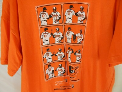 Baltimore Orioles Player Design Series Machado/Schoop Size XL T-Shirt