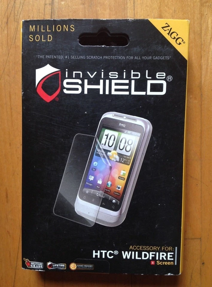 Protetor de tela/protetor de tela invisível ZAGG para tela HTC Wildfire - Imagem 2 de 4