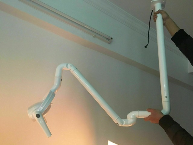 圖片 101 - 360°Dental Ceiling Mounted Arm 6 LED Sensor Shadowless Dental Operating Lamp CE