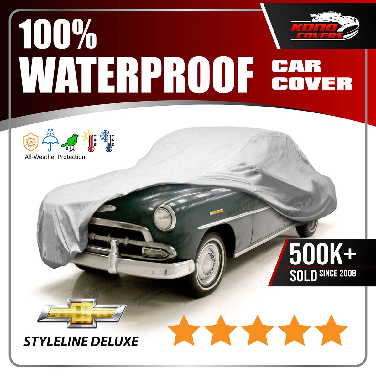 49chevyオーダー 1949-1952 Chevy Styleline Deluxe 2-Door CAR COVER - ULTIMATE
