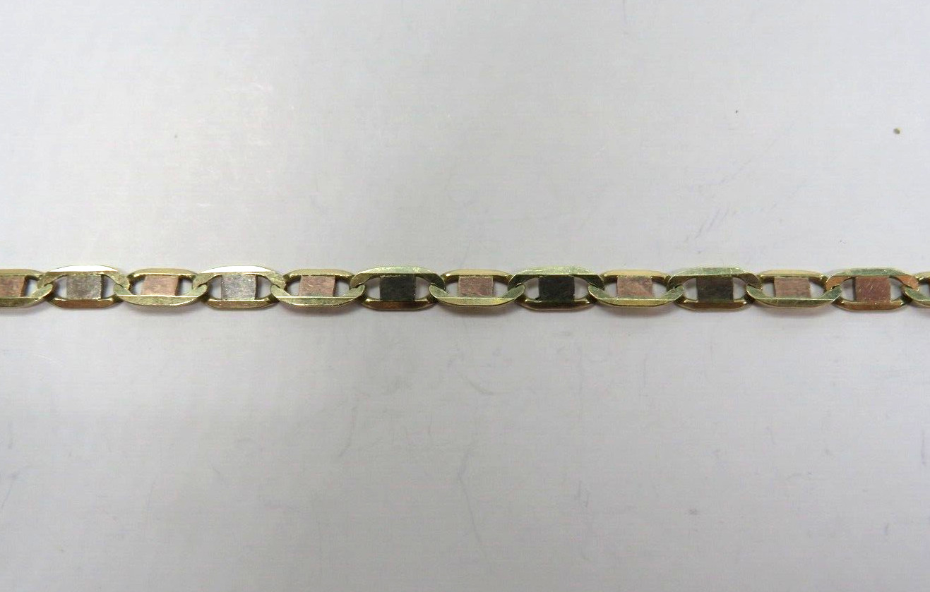 Beautiful Solid 14K Multi-color GOLD Flat Valenti… - image 4