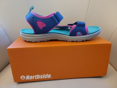 Northside Riverside II Sport Sandal Blue Pink Teal Girls Size 6
