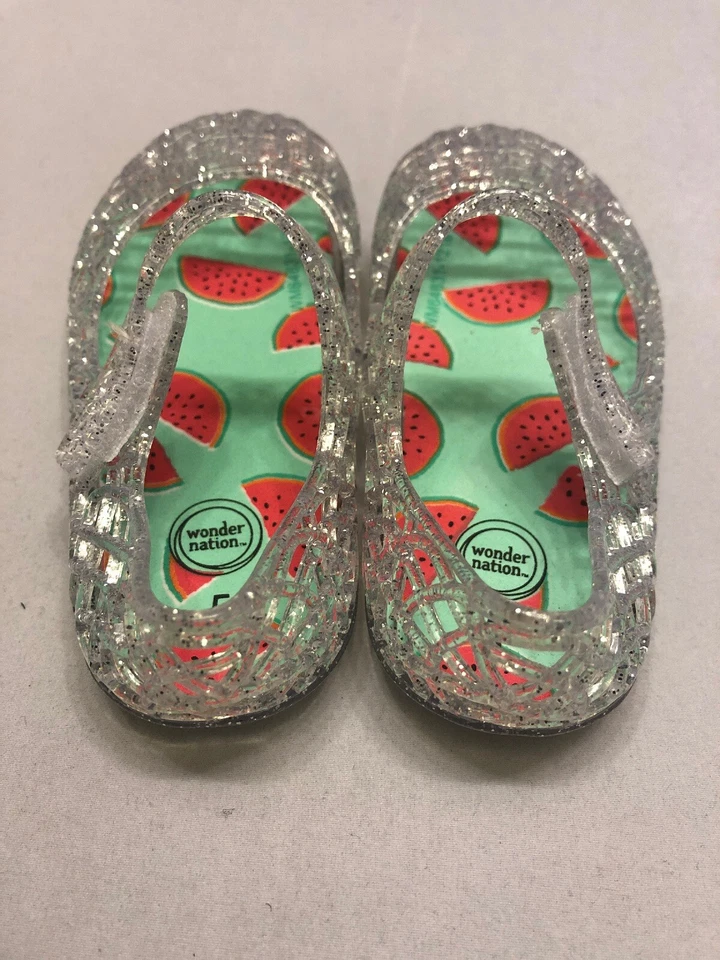 Sandálias Mary Jane Clear Jelly sapatos pré-caminhada 2 3 4 5 6 12 bebês meninas - Imagem 4 de 4