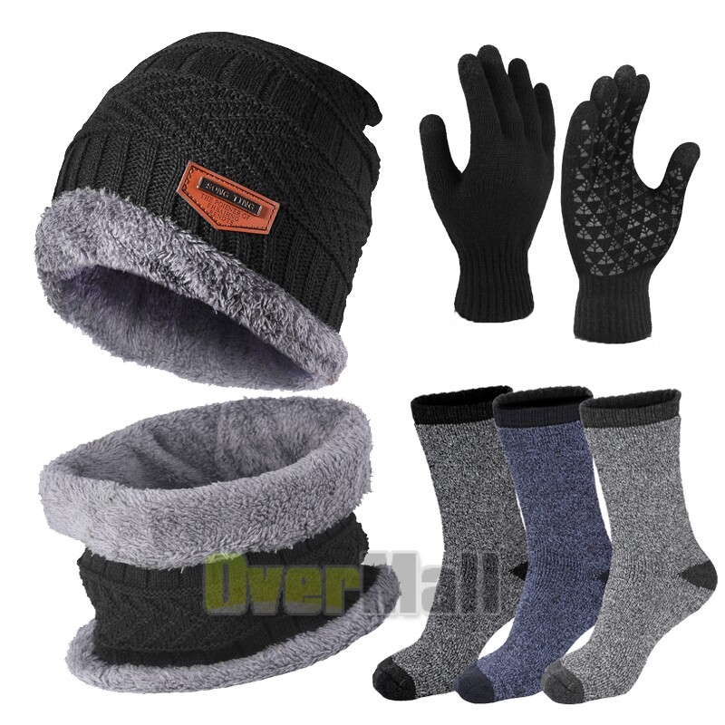 SAOLA Guantes Termicos De Invierno De Hombre Para El Frio Con Gorro Y Bufanda Calidad