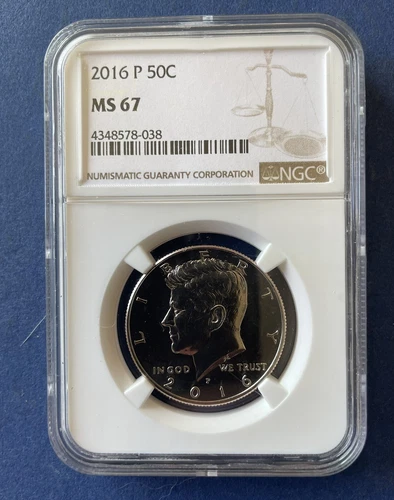 NGC 2016-P Kennedy Half Dollar MS67