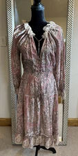 Zimmerman Paisley Midi Fit and Flare Dress Designer US 6, AU 10 Retail $1,250