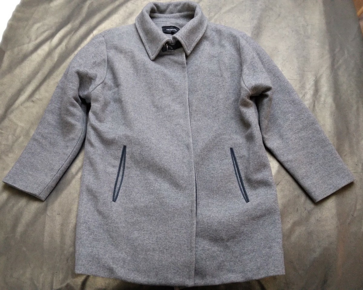 Isabel Marant Grey Wool Tweed 3/4 Coat Size UK