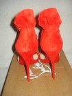 100% AUTH NEW WOMEN LOUBOUTIN COLANKLE 120 RUFFLED SUEDE HEEL/SANDALS US 9 — photo 9