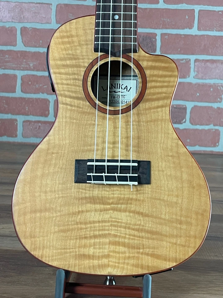 Lanikai Flame Maple Thin Concert Acoustic-electric Ukulele - Image 2 of 4