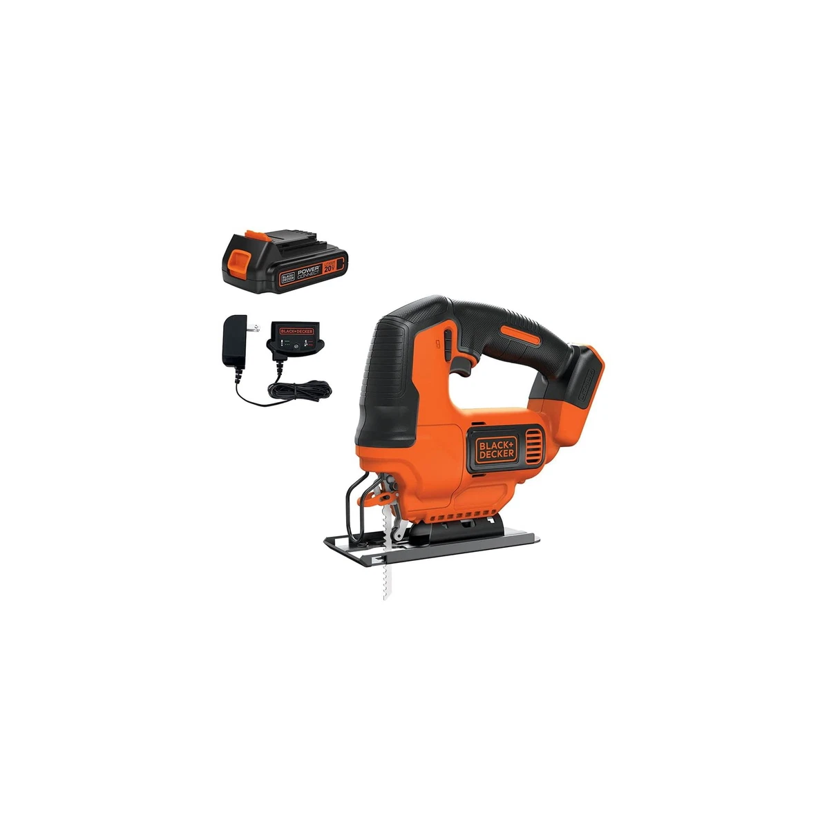 BLACK+DECKER 20V Max Jigsaw with Battery and Charger, .USA. NEW