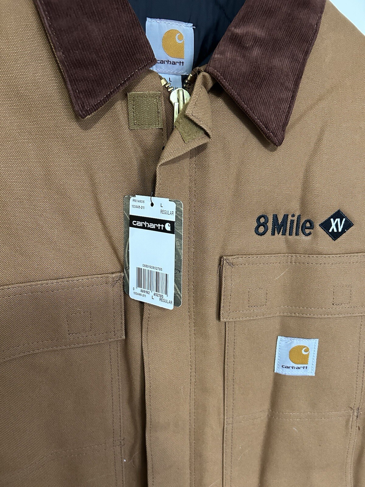 Eminem 8 Mile XV Carhartt Coat. RARE 15th Anniversary Cheddar Bob Coat 313 NWT L image 2