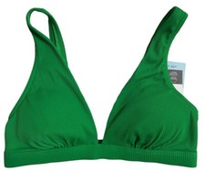 BNWT M&S Bright Green Plunge Bikini Non Wired Top UPF 50+ - Various Sizes