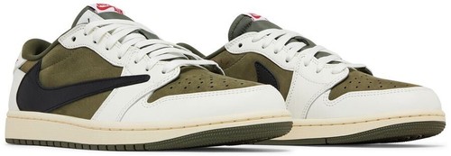 Travis Scott X Air Jordan 1 Retro Niedrig Og Sp Reverse Olive/Medium Oliv Größe - Bild 7 von 11