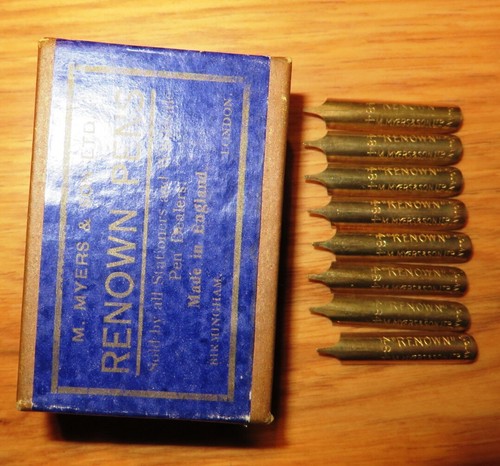 8 x M MYERS & SON RENOWN PEN NIBS #484 DIP PEN NIBS+CALLIGRAPHY+DRAW+JOURNALS+ - Picture 2 of 3