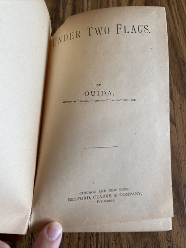 Antique Caxton Edition Under Two Flags By Ouida - Hardcover - Picture 6 of 12