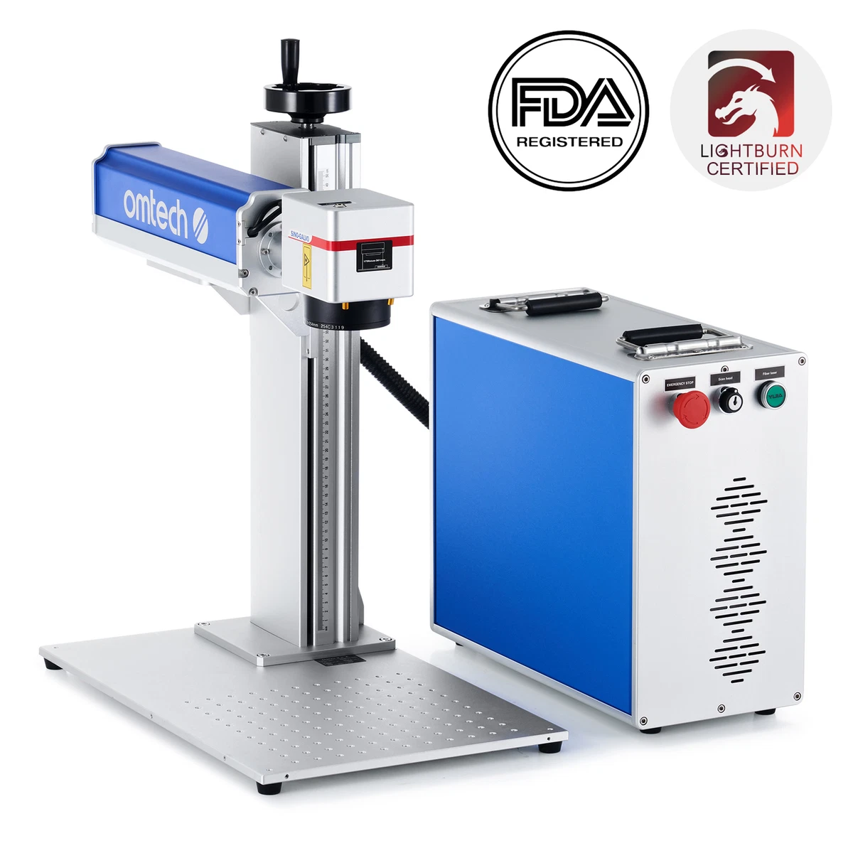 OMTech 50W Fiber Laser Marking Machine 200x200 Laser Engraver for Metal &  More | eBay