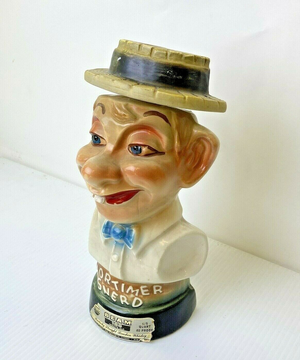 Vintage 1976 Jim Beam Decanter Bottle Mortimer Snerd Ventriloquist eBay