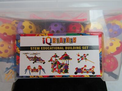 IQ BUILDER STEM EDUCATIONAL BUILDING SET 164 PCS 5+ YEARS UP NIB DHA139